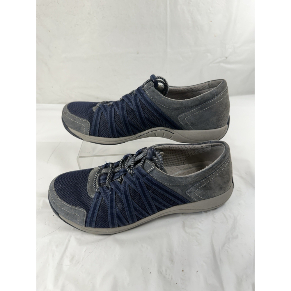 Dansko Henriette Blue Suede Shoes comfort shoe size 6.5-7